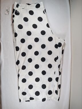 NWT Cato Polka Dot Linen Blend Pants 22/24W